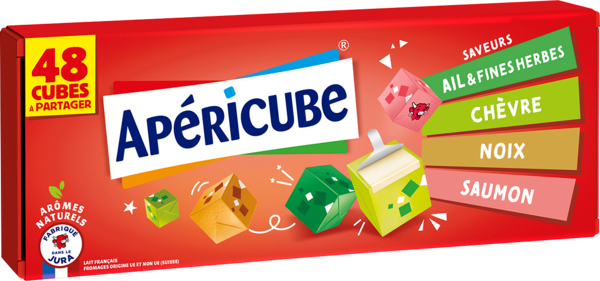 APERICUBE 60% DE REMISE IMMÉDIATE SUR LE 2ÈME AU CHOIX SUR LA GAMME APÉRICUBE code EAN 3073781108613 