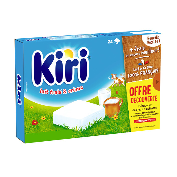 KIRI Lait frais & Crème
"Offre découverte" code EAN 3073781126877 