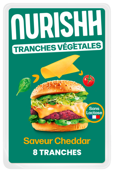NURISHH SAVEUR CHEDDAR 8 TRANCHES 
 code EAN 3073781208634 