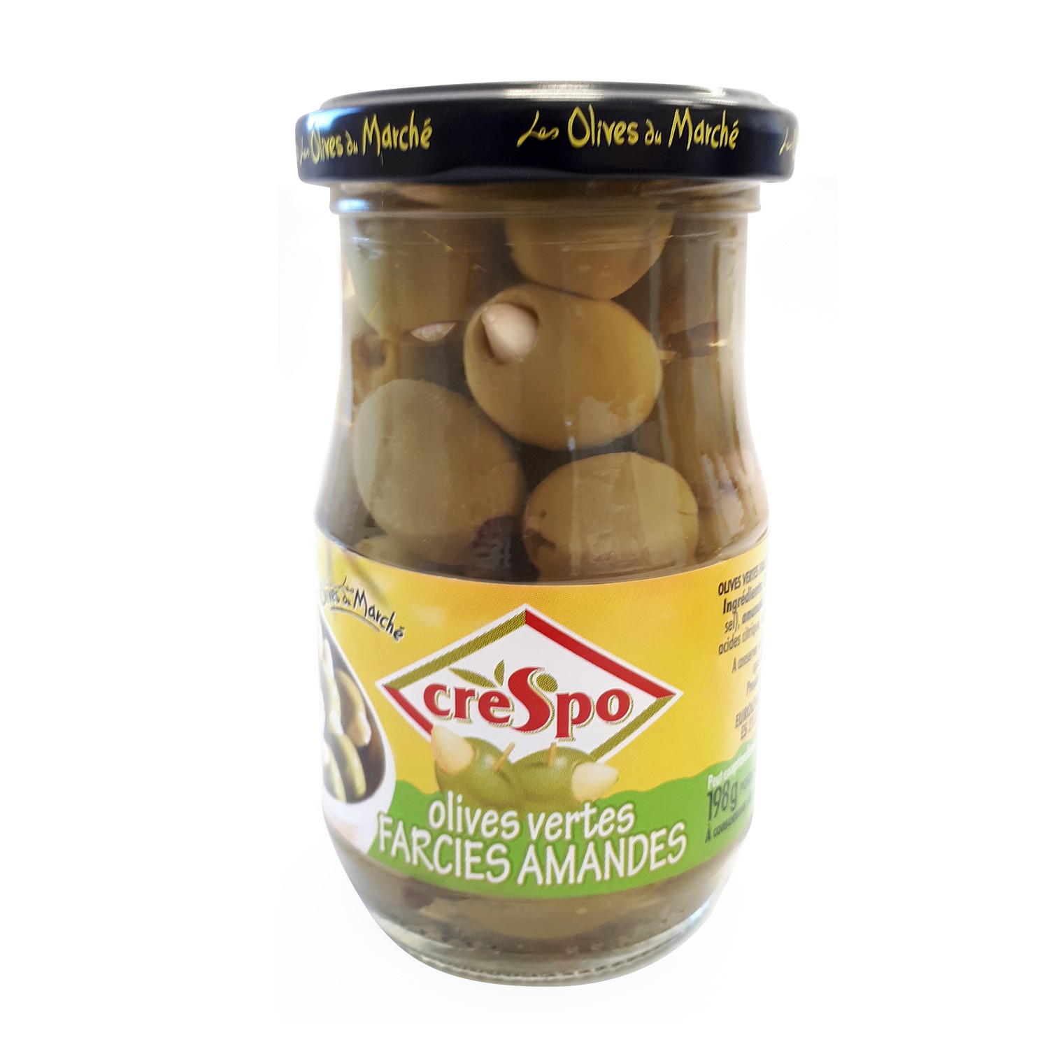 Olives vertes farcies aux amandes CRESPO