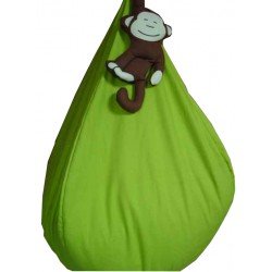 Pouf Poire Enfant vert jungle pas cher FABRICAT...