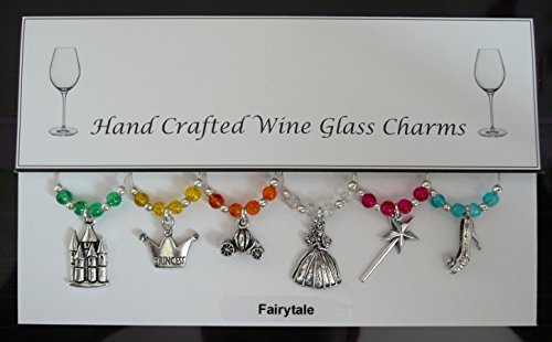 Thème des contes breloques pour verres à vin en...