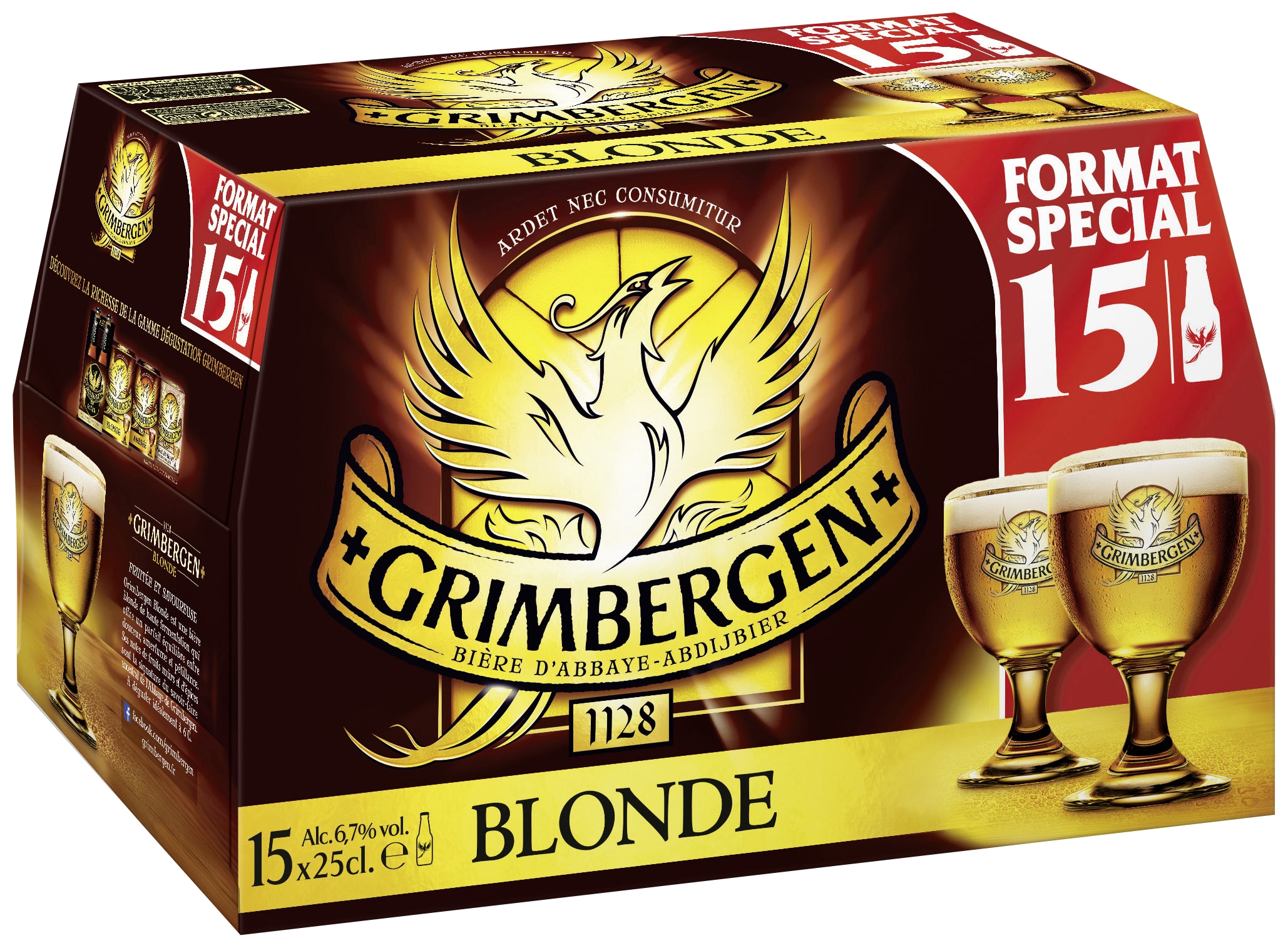 Bière blonde d'abbaye Grimbergen