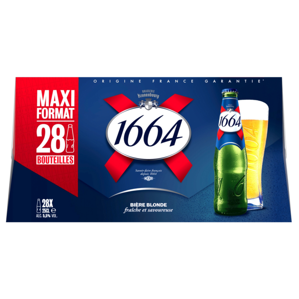 1664 Bière "Maxi Format" code EAN 3080216061320 