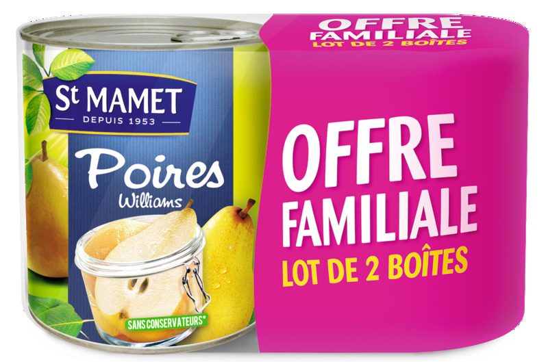 POIRES AU SIROP ST MAMET