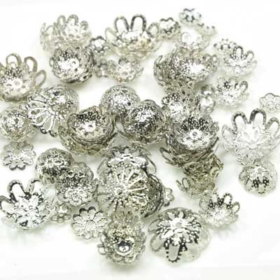 Imagine Perles - Coupelles métal filigrané arge...