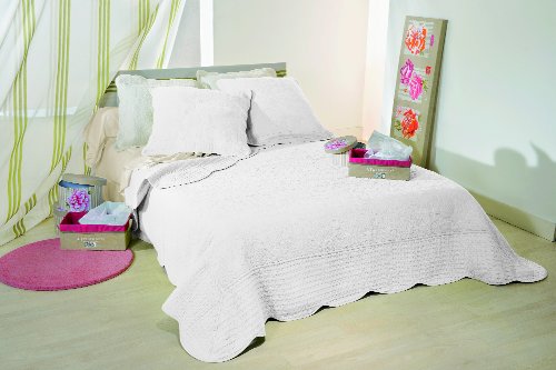 5010 /10/835/250 lutèce jeté de lit avec 2 taie...