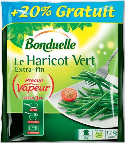  LE HARICOT VERT EXTRA-FIN SURGELÉ “BONDUELLE” code EAN 3083680058834 