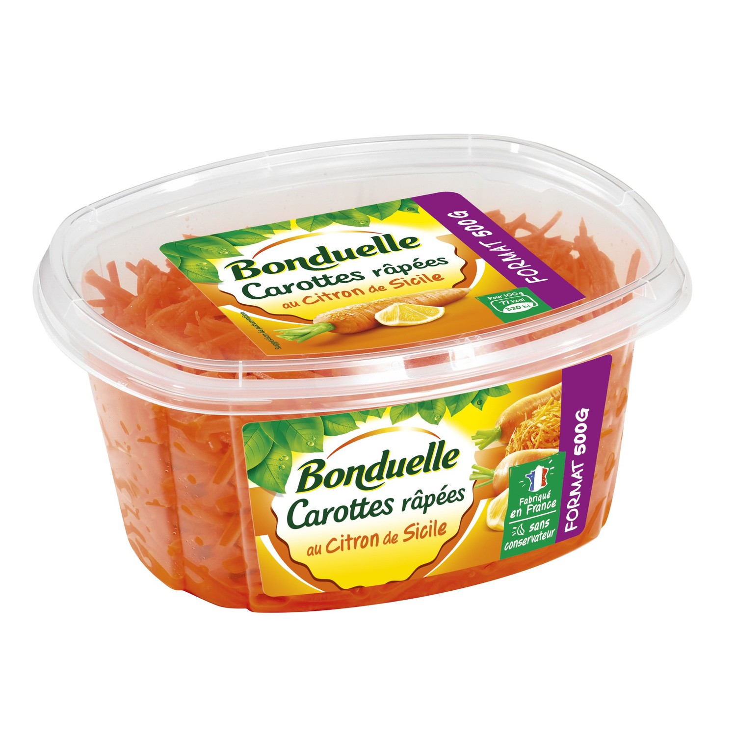 Carottes râpées citron de Sicile BONDUELLE