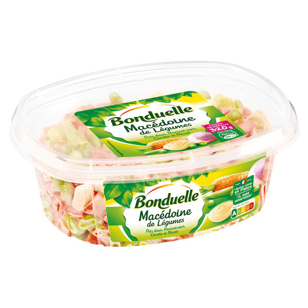 MACÉDOINE LÉGUMES OU PIÉMONTAISE BONDUELLE