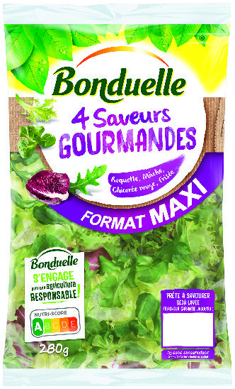  4 SAVEURS GOURMANDES FORMAT MAXI “BONDUELLE” code EAN 3083680590822 