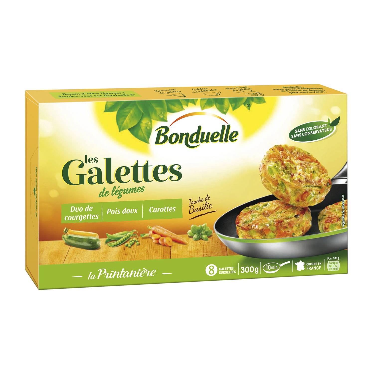 Légumes cuisinés galettes duo de courgettes BON...