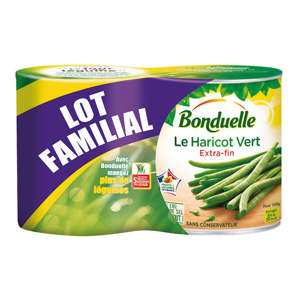 HARICOTS VERTS EXTRA-FINS & RANGÉS BONDUELLE
