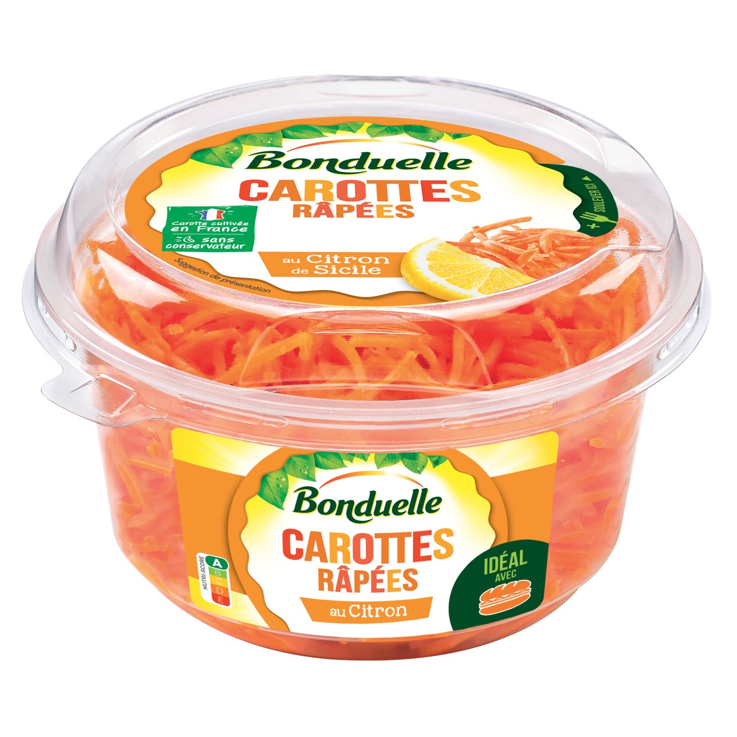 Carottes râpées citron de Sicile BONDUELLE