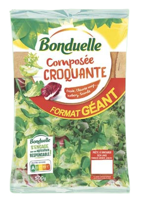 SALADE COMPOSÉE CROQUANTE “BONDUELLE” code EAN 3083680685474 