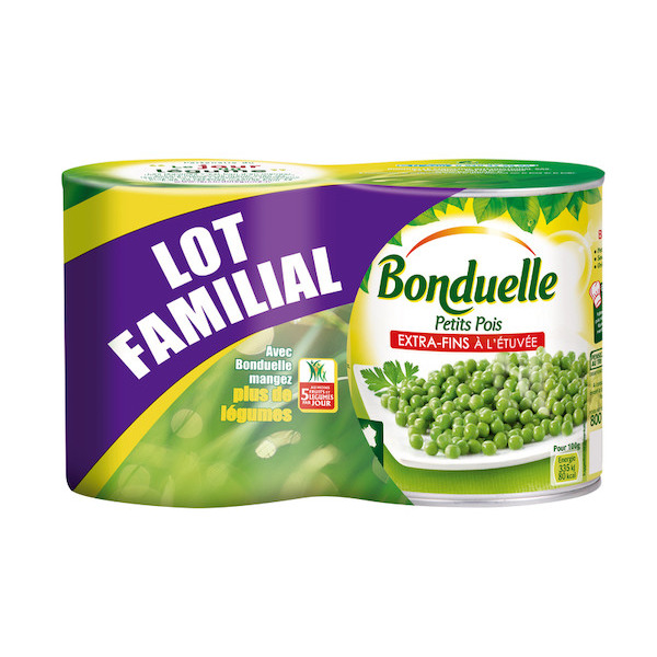 Petits pois extra-fins à l'étuvée 