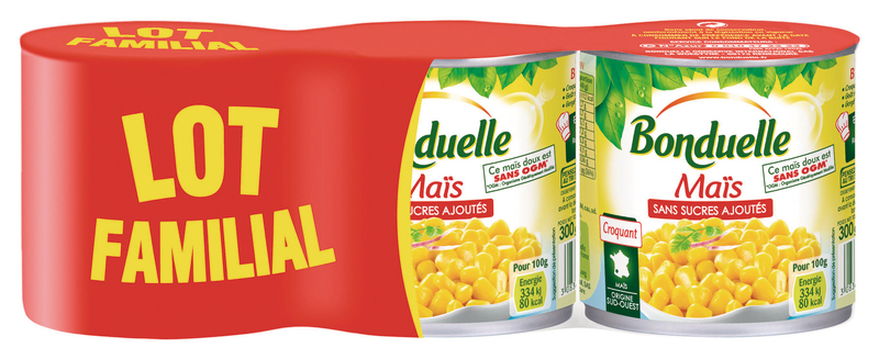 MAÏS  SANS SUCRES AJOUTÉS BONDUELLE