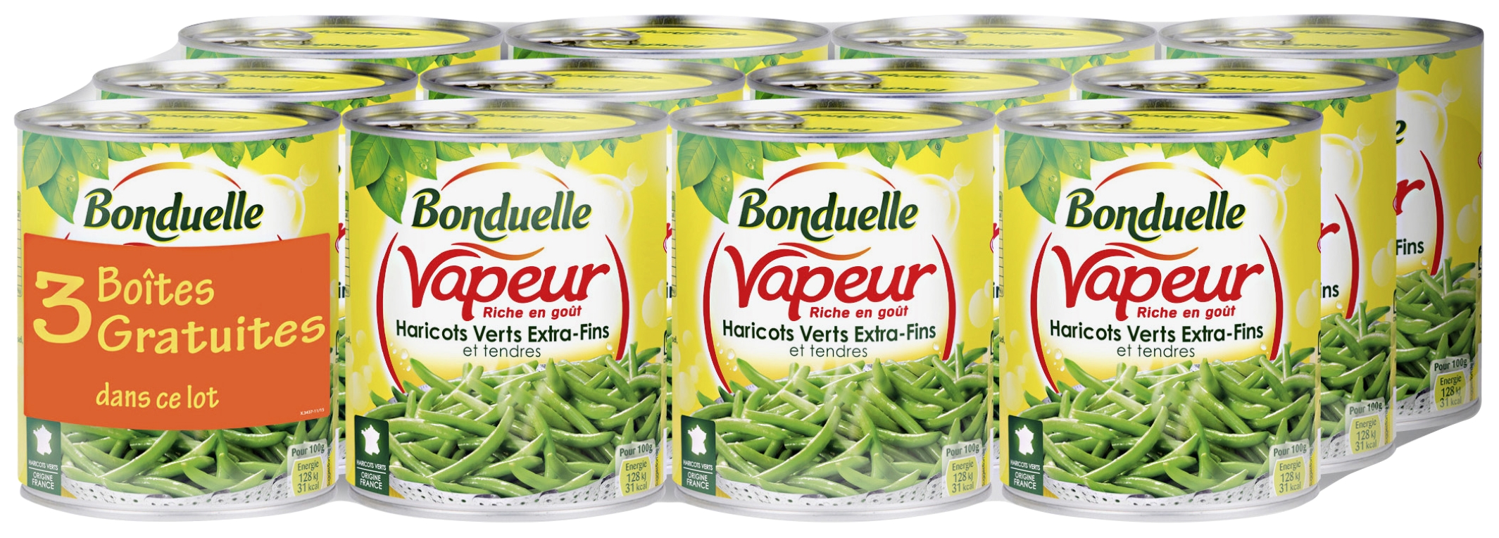 Haricots verts vapeur extra fins Bonduelle