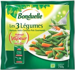  MÉLANGE 3 LÉGUMES SURGELÉ “BONDUELLE” code EAN 3083681027181 