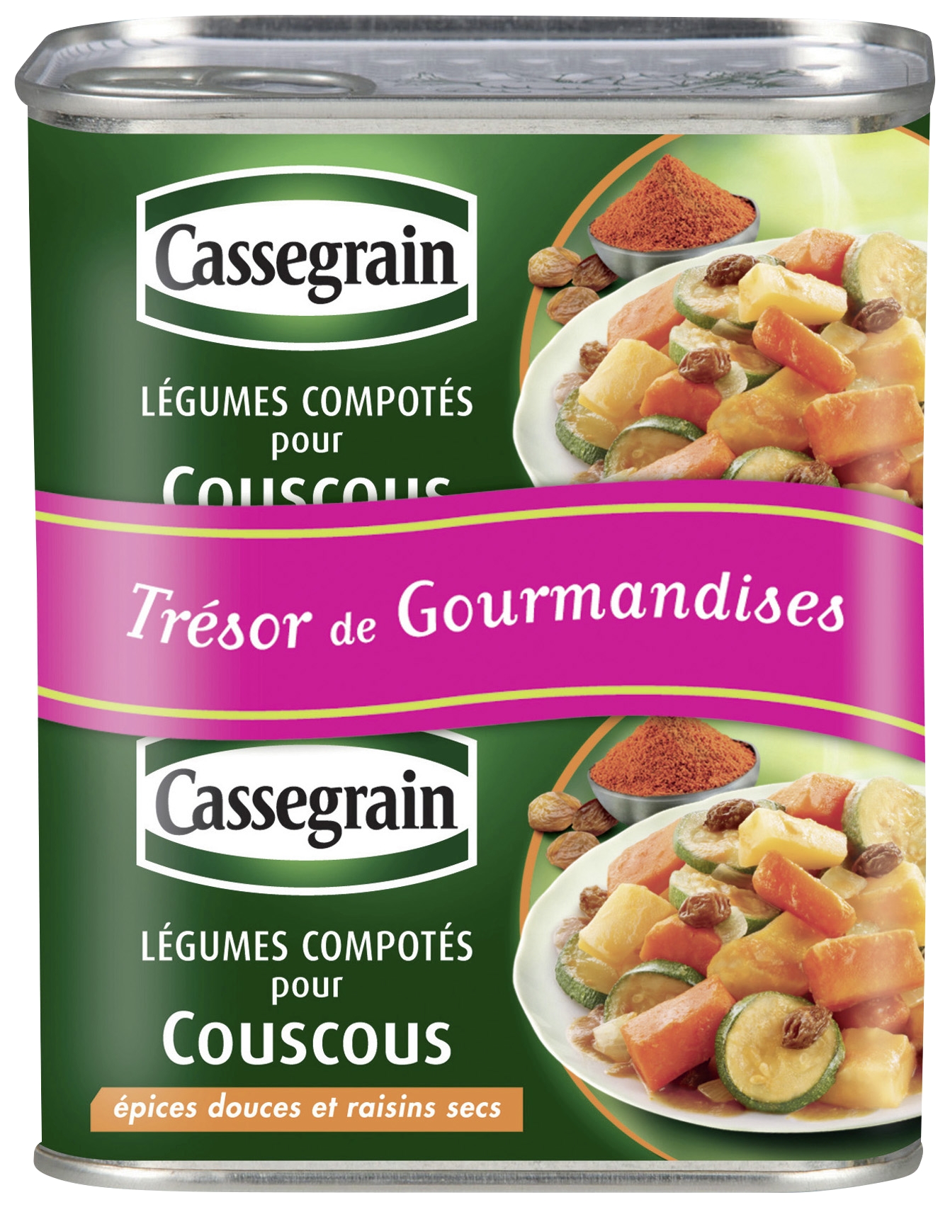 Légumes compotés pour couscous Cassegrain