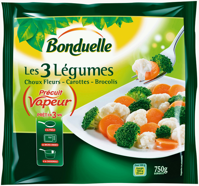 MELANGE CHOUX FLEUR BROCOLIS CAROTTES BONDUELLE 3083681030990 BONDUELLE MELANGE CHOUX FLEUR BROCOLIS CAROTTES BONDUELLE 3083681030990 BONDUELLE