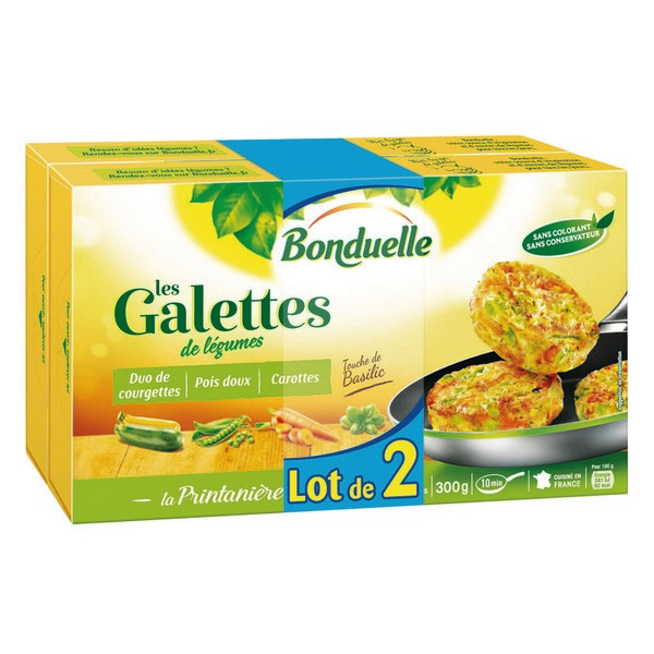 LES GALETTES DE LÉGUMES SURGELÉES BONDUELLE
