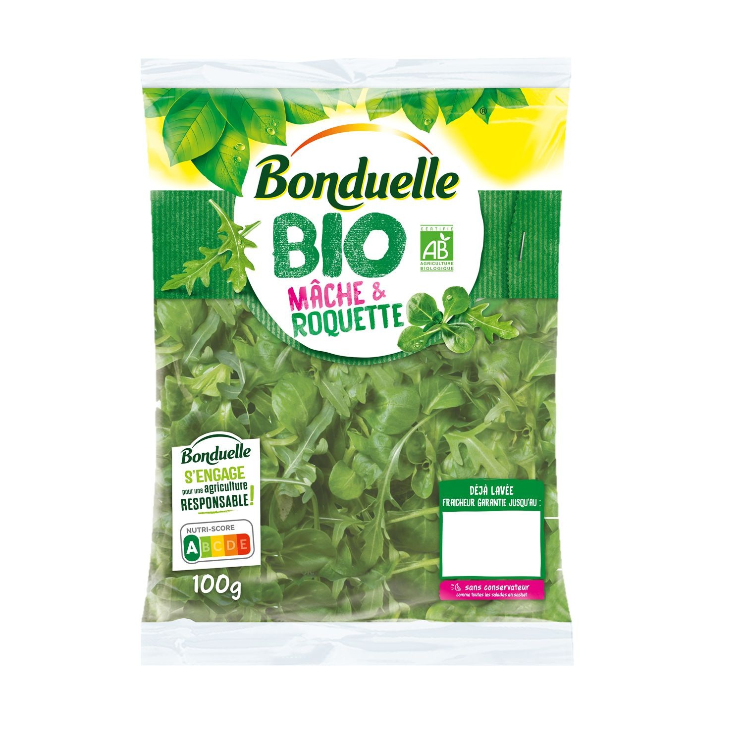 Salade mâche roquette bio BONDUELLE