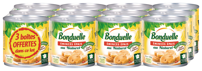 CHAMPIGNONS ÉMINCÉS ÉPAIS BONDUELLE