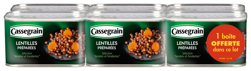 LENTILLES PRÉPARÉES CASSEGRAIN