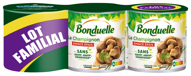 CHAMPIGNONS ÉMINCÉS bonduelle