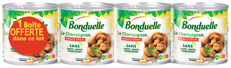 CHAMPIGNONS ÉMINCÉS ÉPAIS SANS SULFITE Bonduelle