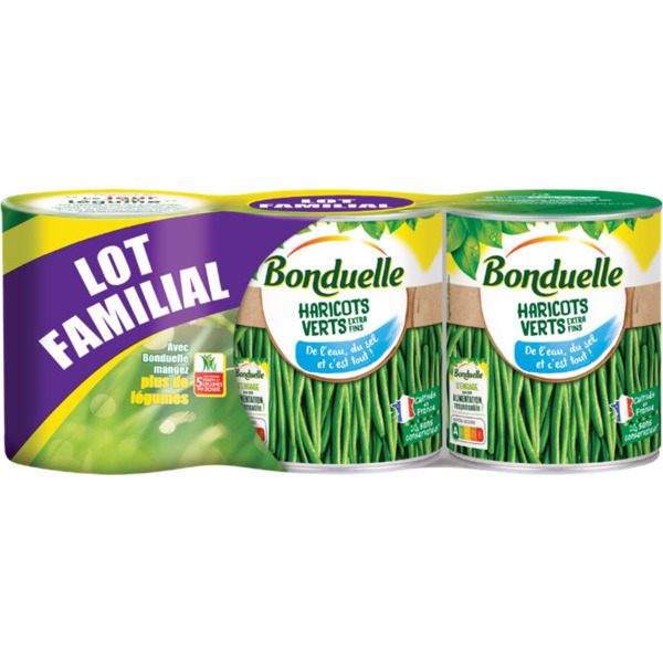 HARICOTS VERTS EXTRA FINS RANGÉS 
