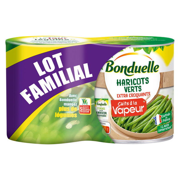 BONDUELLE Haricots "Lot Familial" code EAN 3083681131956 