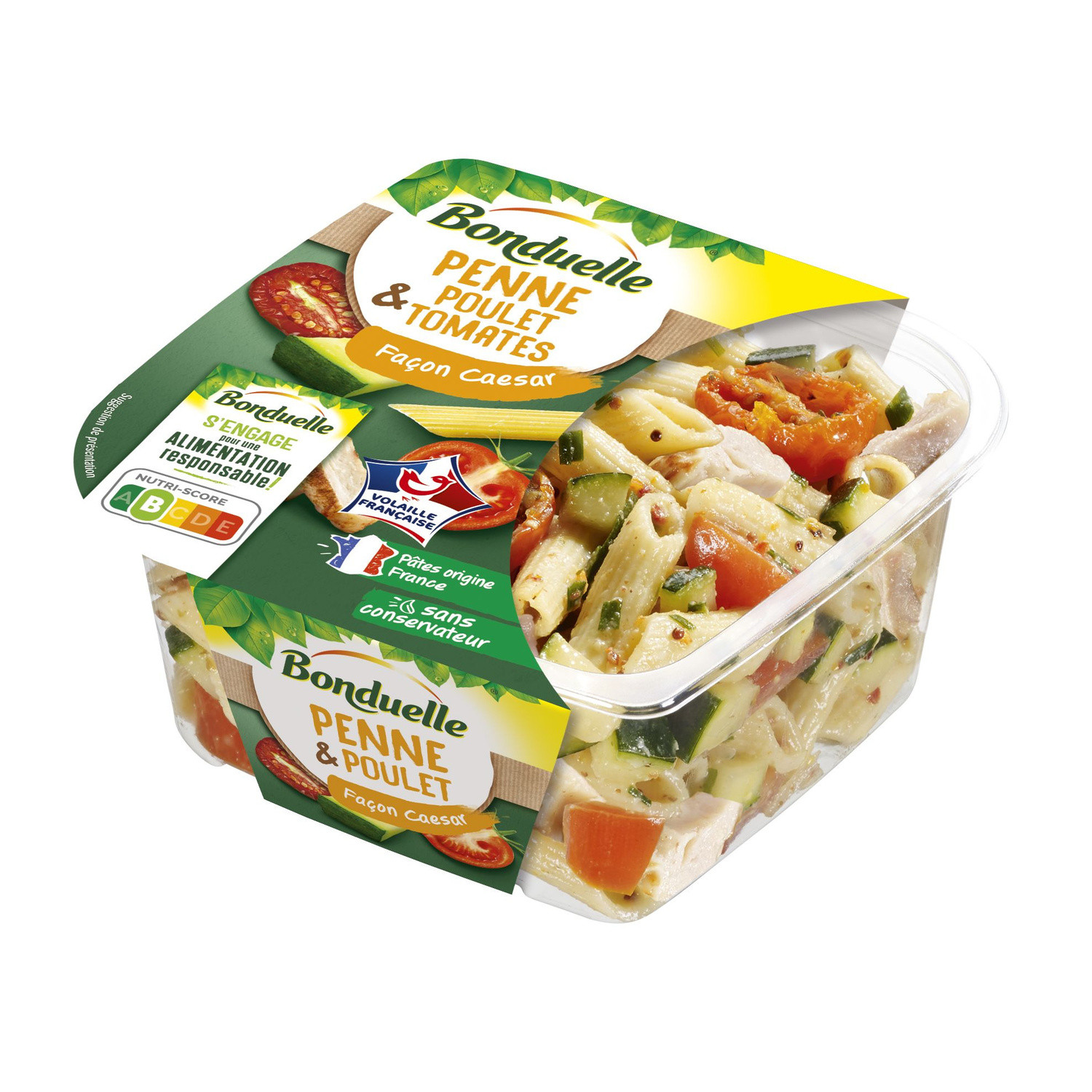 Penne poulet et tomates façon Caesar BONDUELLE