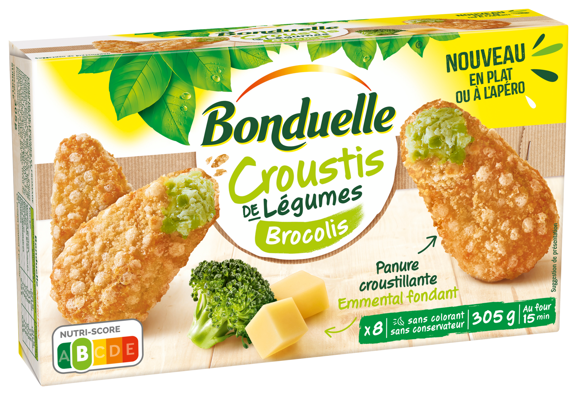 8 Croustis de légumes brocolis surgelés