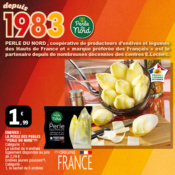 “PERLE DU NORD” ENDIVES : LA PERLE DES PERLES code EAN 3083681150194 