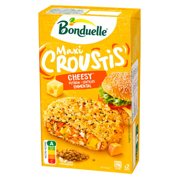 BONDUELLE MAXI CROUSTIS CHEESY X2 SURGELÉS
 code EAN 3083681166729 