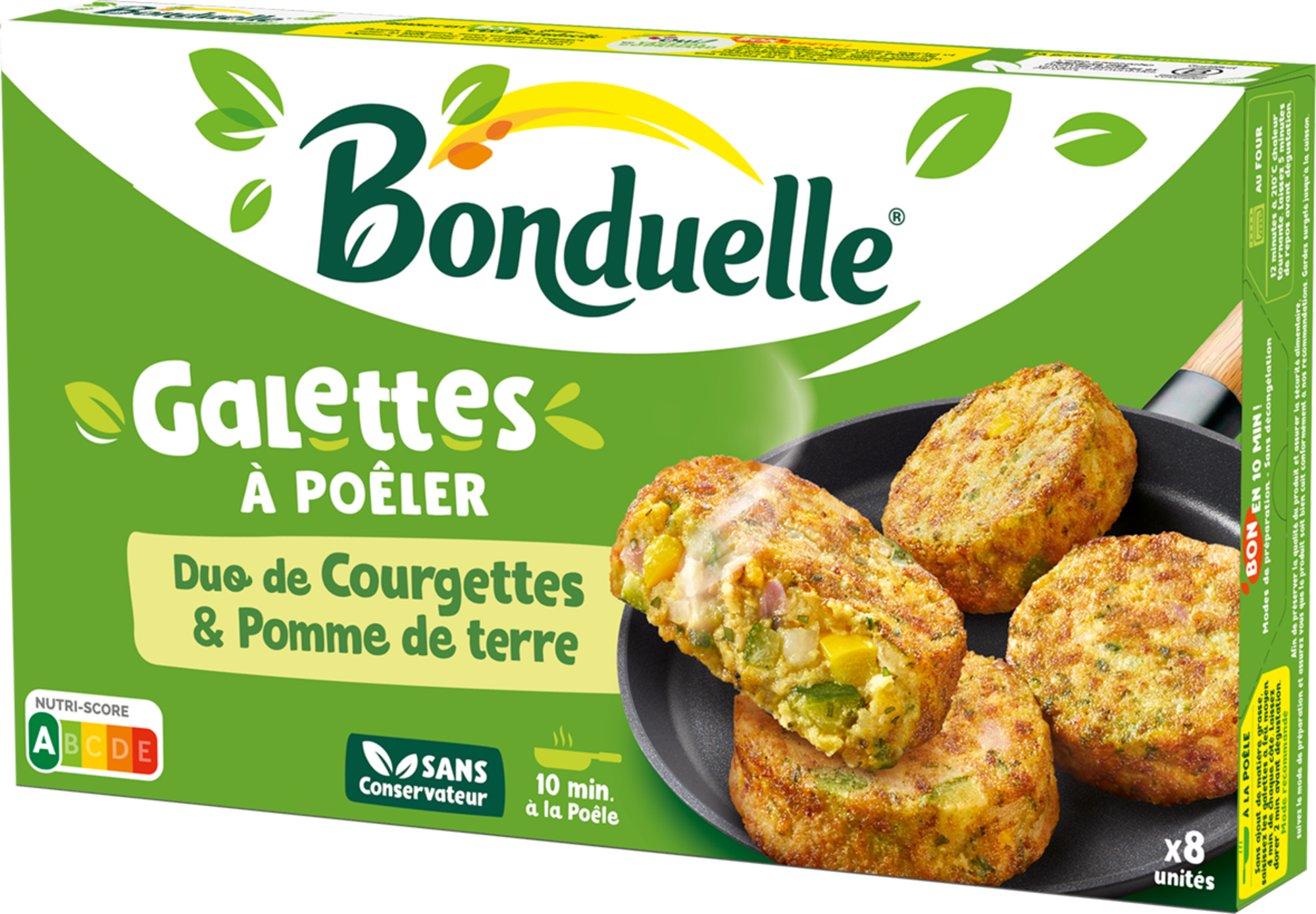 Galettes à poêler duo de courgettes & pomme de ...