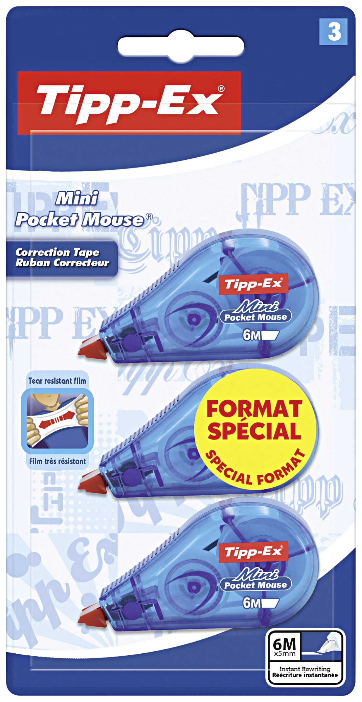 3 rollers de correction 