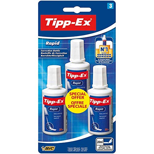 Tipp-Ex Flacon Rapid Correcteur Blister de 3