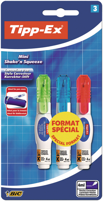3 MINI STYLOS CORRECTEUR 