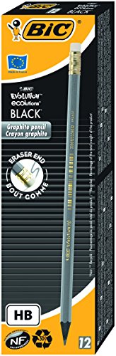 Crayon de papier hb avec gomme evolution noir -...