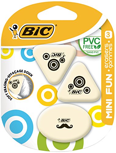 Bic gommes mini fun en caoutchouc synthétique d...