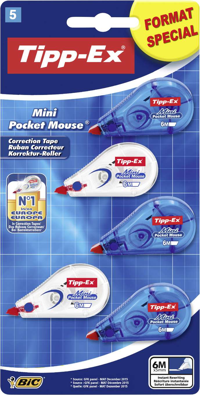 5 RUBANS CORRECTEURS 