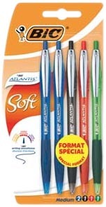 5 STYLOS BILLE RETRACTABLES 