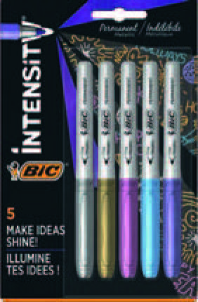 5 MARQUEURS PERMANENTS 