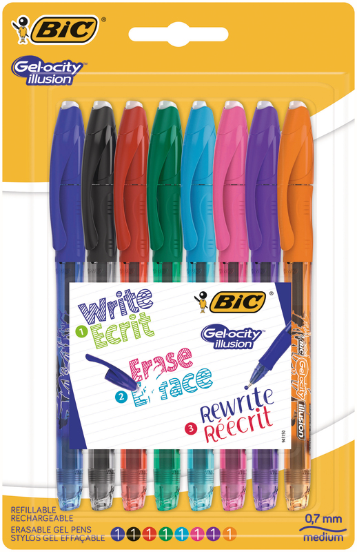 8 STYLOS ROLLERS D'ÉCRITURE À ENCRE EFFAÇABLE 