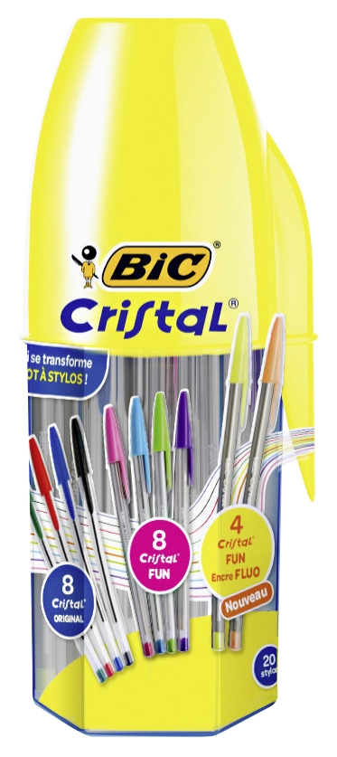TUBO 20 STYLOS BILLE CRISTAL® 