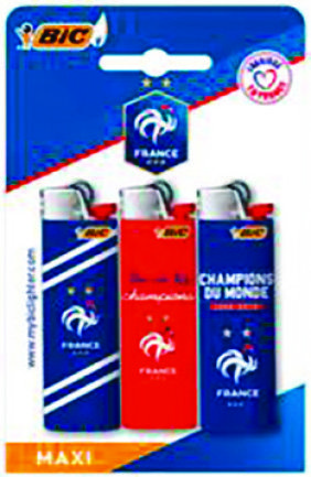  BRIQUETS “BIC FEDERATION FRANCAISE DE FOOTBALL” code EAN 3086123627864 