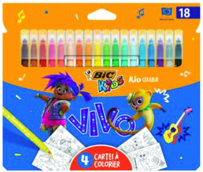 18 FEUTRES DE COLORIAGE 